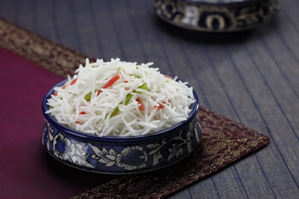 1121 White Basmati Rice cooked